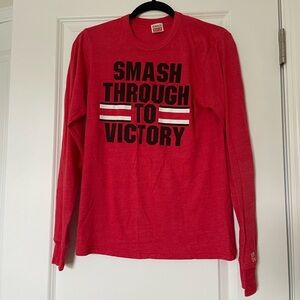 Homage Ohio State University ‘Smash through to victory’ small long sleeve shirt